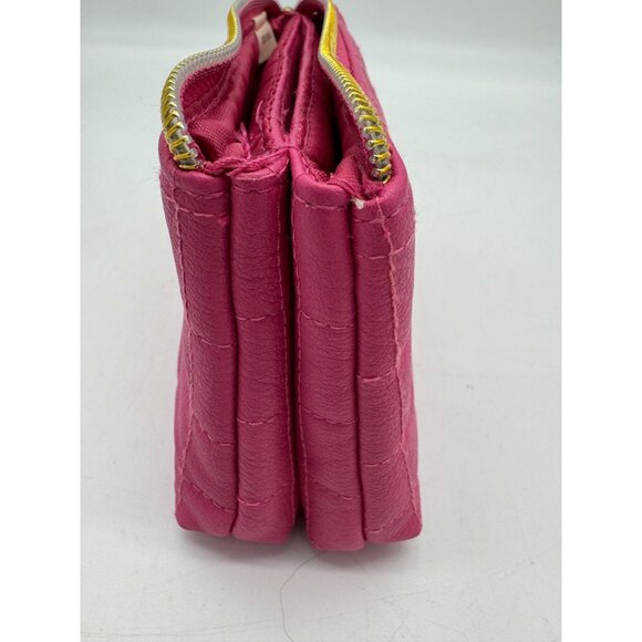 Kestrel Womens Quilted Leather Zip Wallet  Purse Chic Summer Party Formal Date - Picture 7 of 12